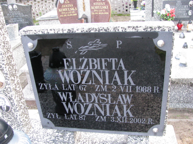 Elżbieta Woźniak 1921 Kazanów - Grobonet - Wyszukiwarka osób pochowanych