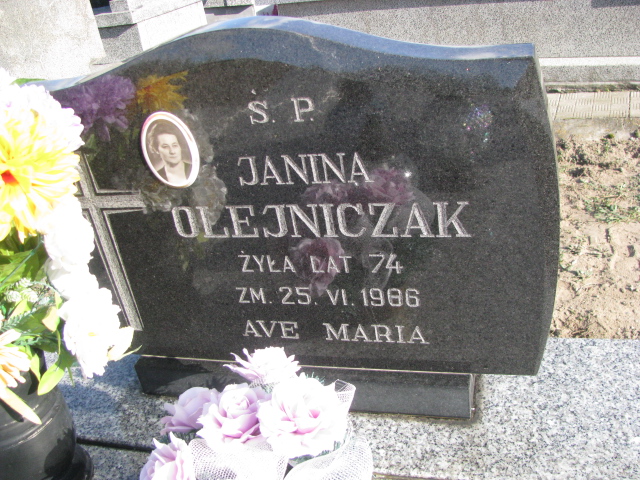 Janina Olejniczak 1921 Kazanów - Grobonet - Wyszukiwarka osób pochowanych