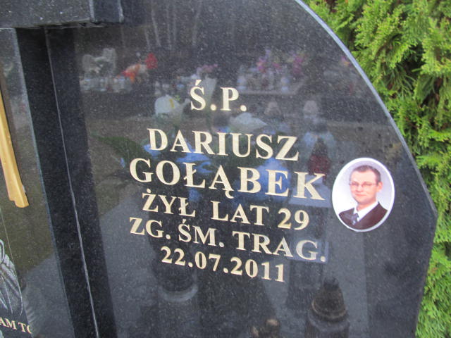 Dariusz Gołąbek 1982 Kazanów - Grobonet - Wyszukiwarka osób pochowanych